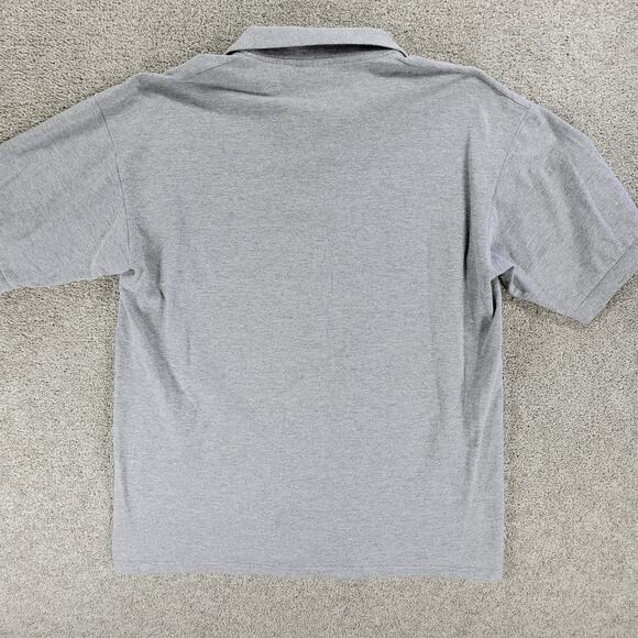 Vintage 90's Disney Mickey Mouse California Polo Shirt Mens L Gray Thick Cotton - Picture 12 of 15